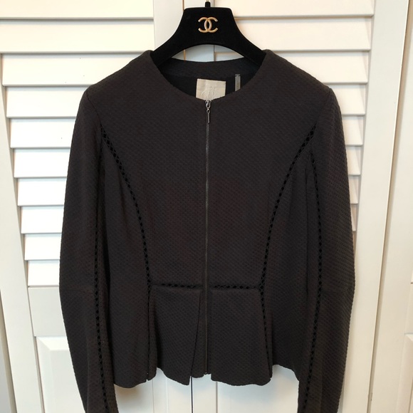 30% OFF🌟Rebecca Taylor Soft Black Peplum Jacket - Picture 2 of 9